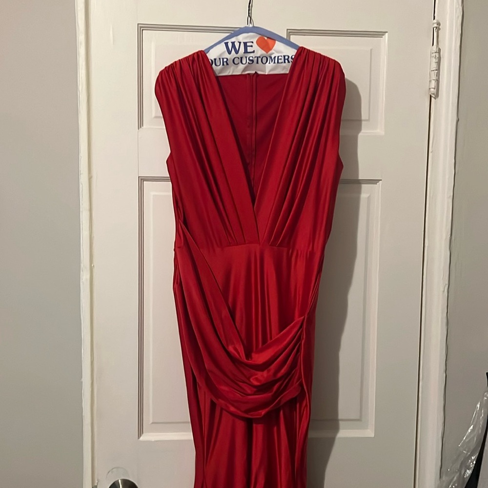 Jessica Angel Long Formal Dress 327R- Red